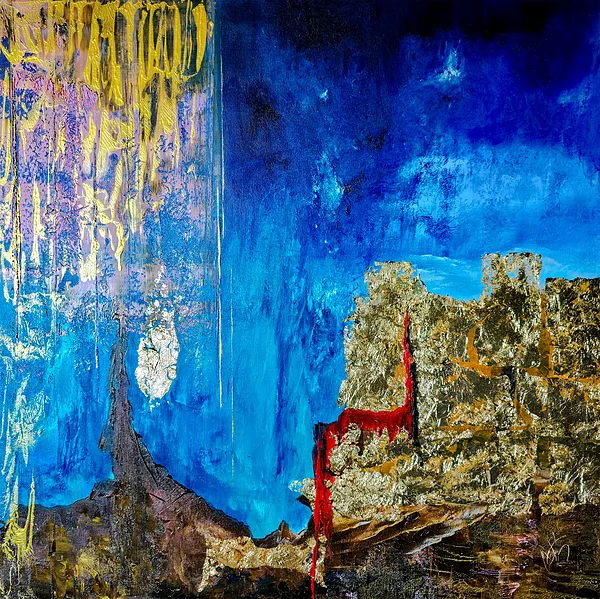 The Sign (Rahab' Rescue) - 80x80 cm