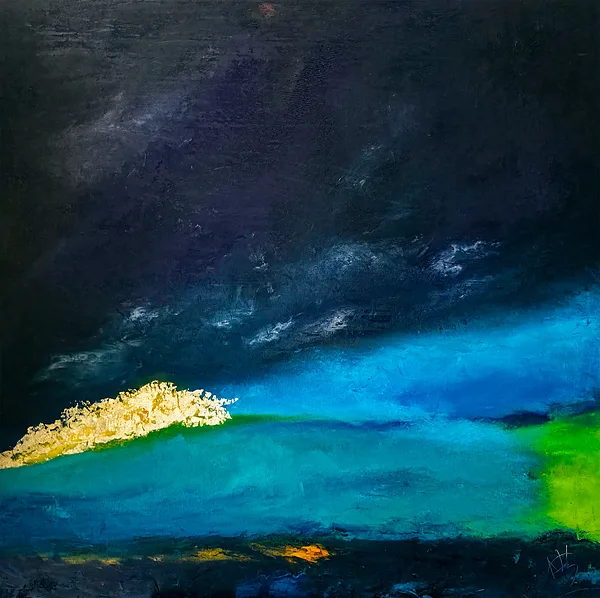 The First Day - 100x100 cm