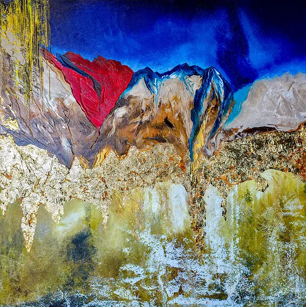 The Rock of Horeb - 80x80 cm