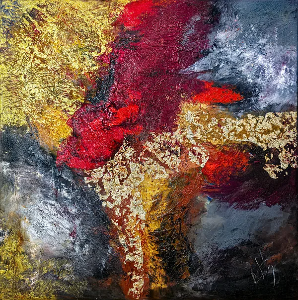Proverb (10:22) 'The blessing of the Lord makes one rich, and He adds no sorrow with it' - 45x45 cm